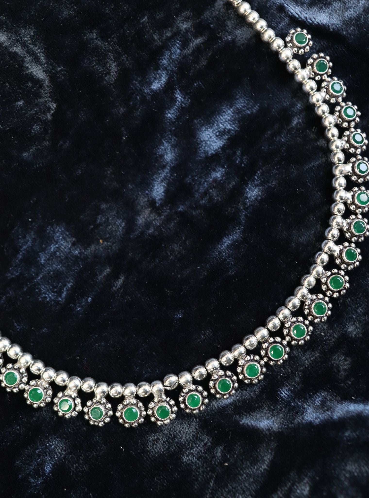 Ekavali Green Necklace