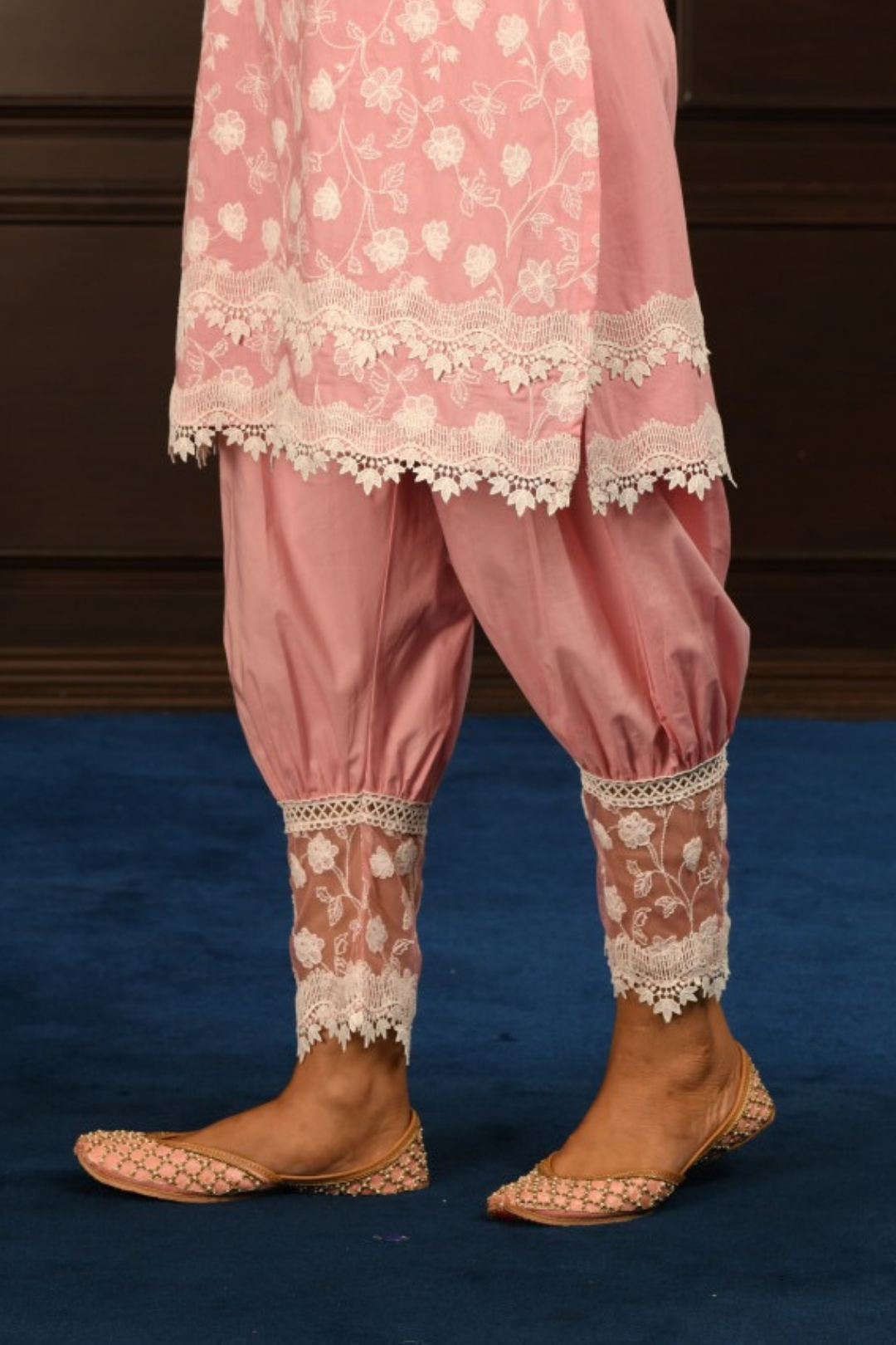 Mulmul Cotton ALEEZA Kurta With ALEEZA pyajama