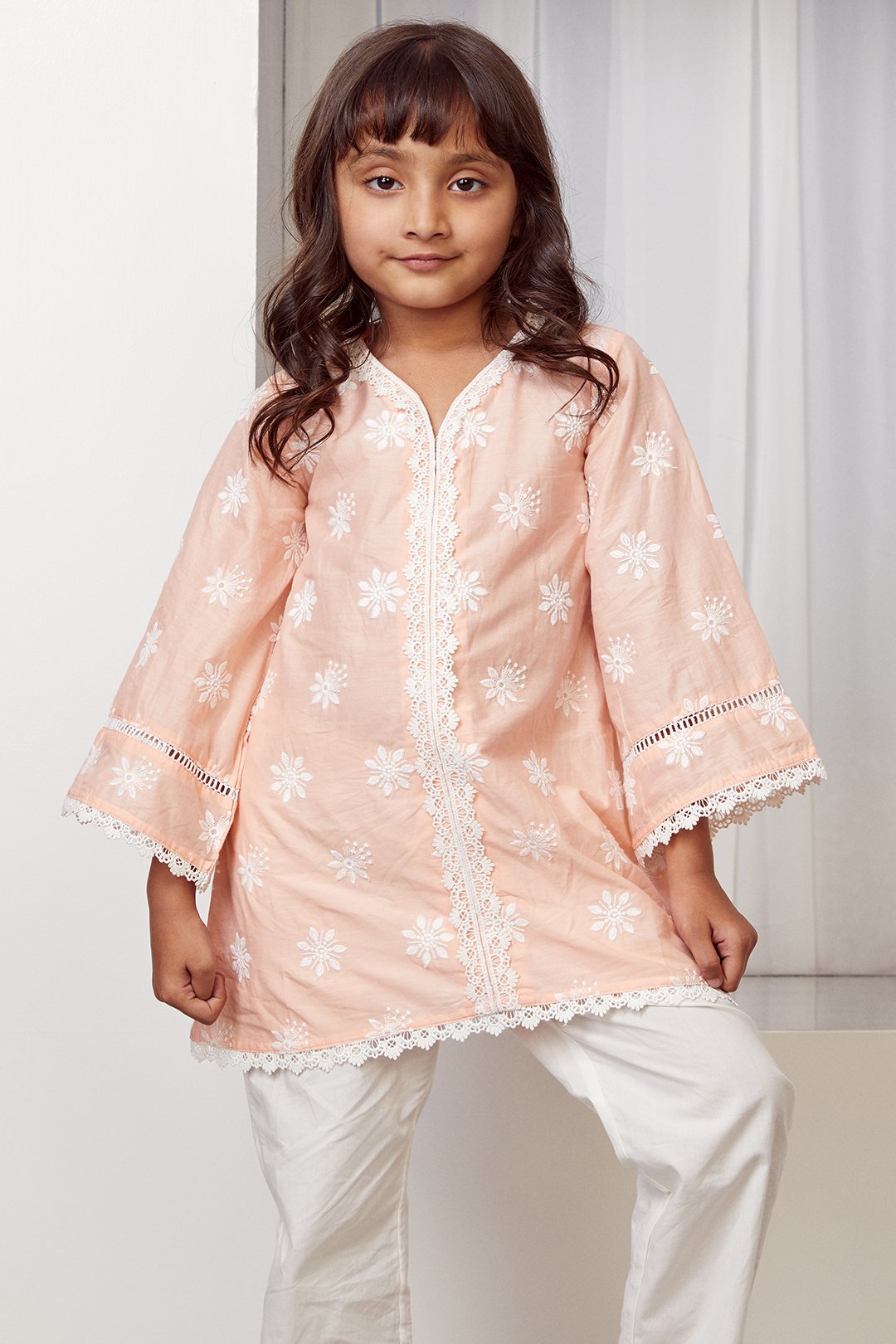 Mulmul Cotton BLOOM Kurta With BLOOM pyajama