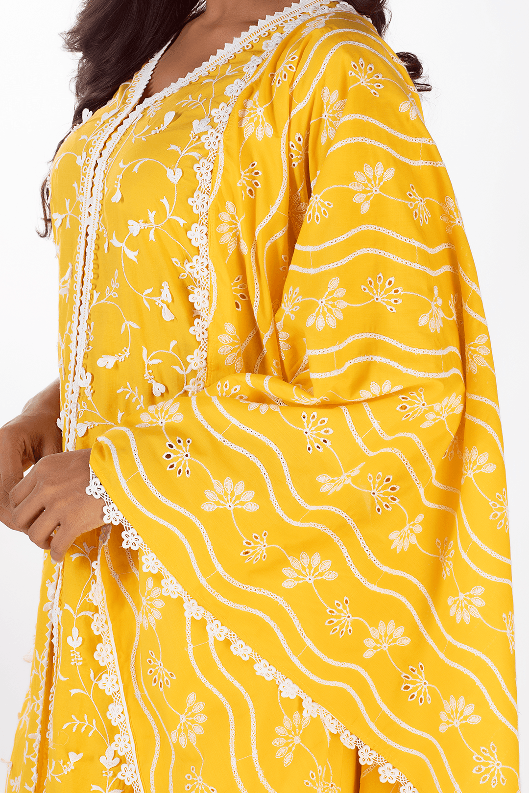 Mulmul Cotton Oracle Mango Kurta With Oracle Mango Palazzo