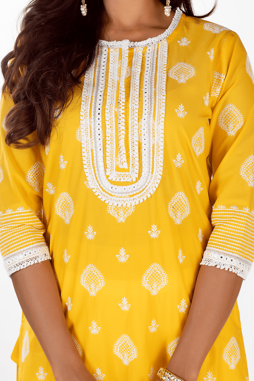 Mulmul Cotton Gene Mango Kurta