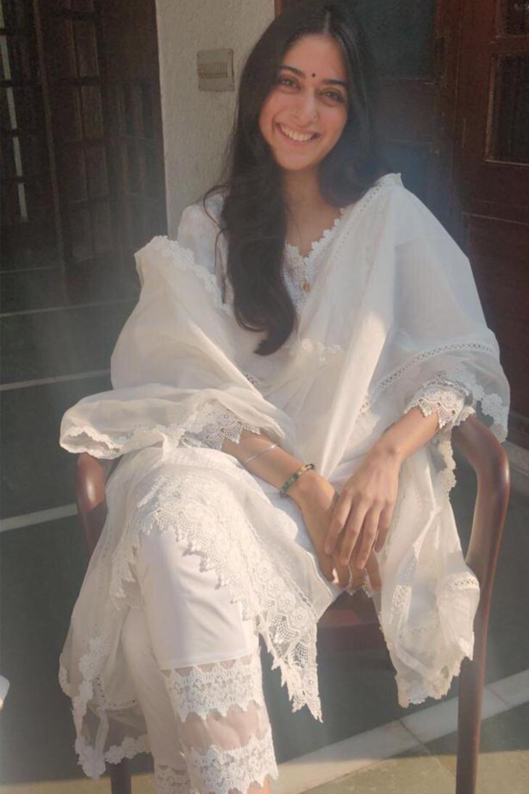 Ivy white kurta