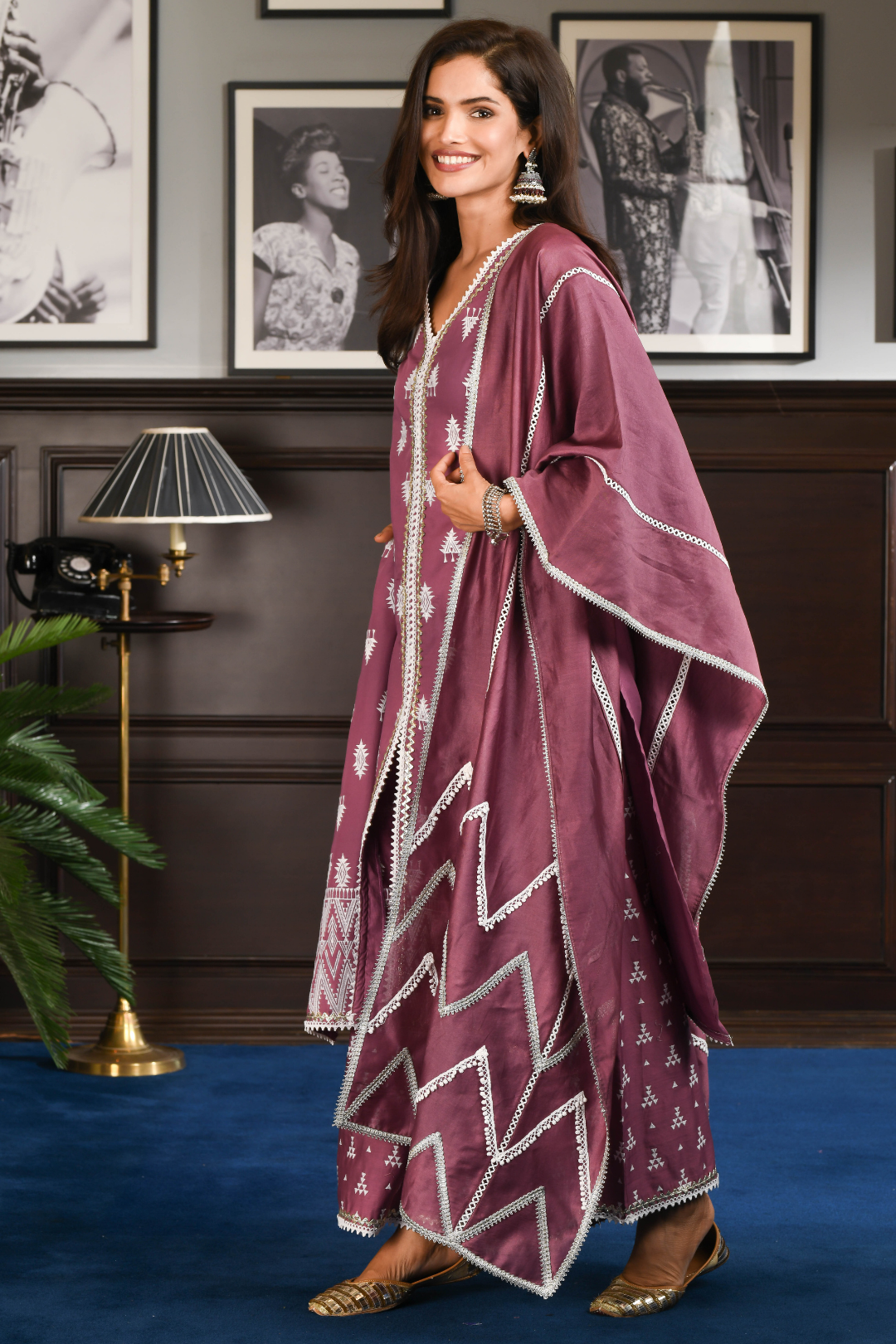 Pima Satin Nara Kurta With Nara Pyajama