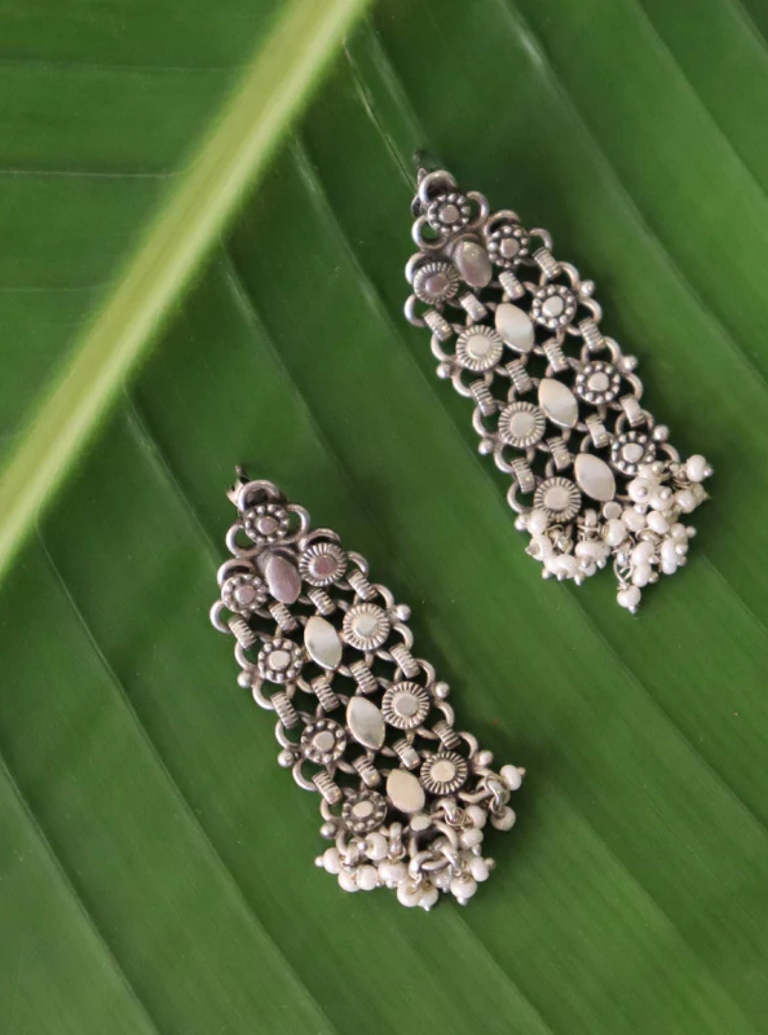 Aalok Silver Earrings