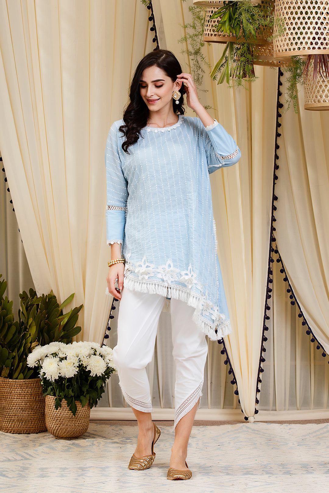 Peony Kurta Blue