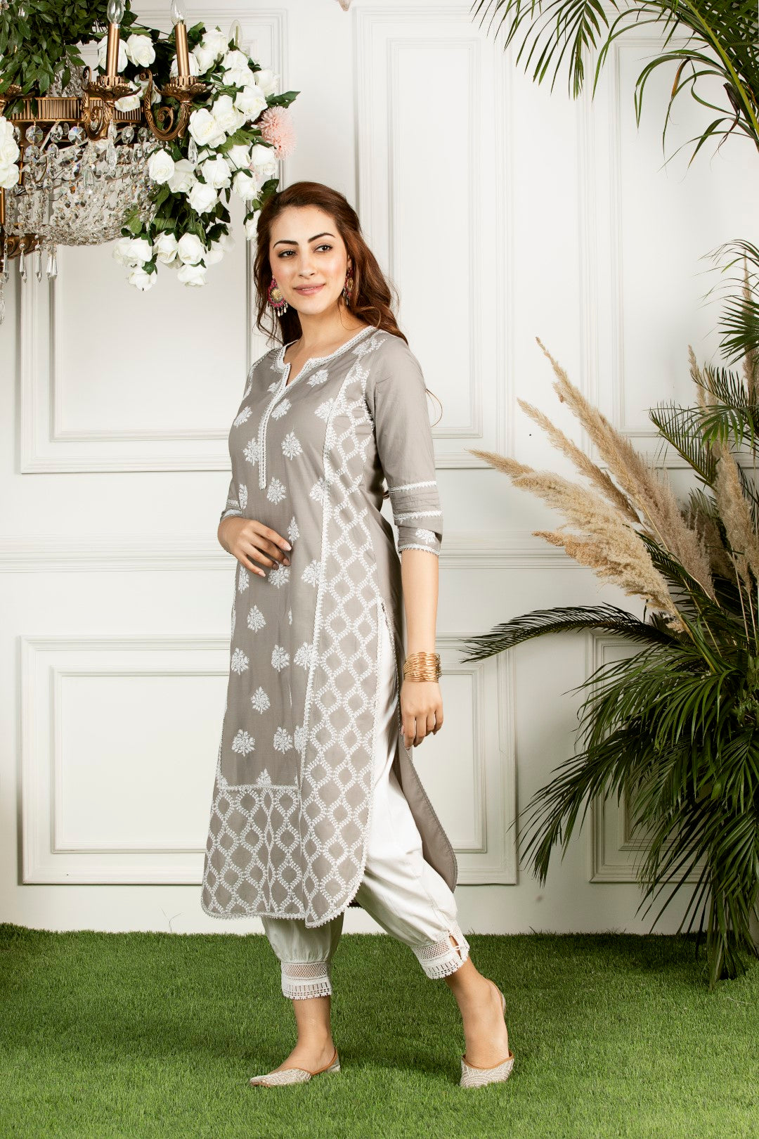 Mulmul Cotton Senna Kurta