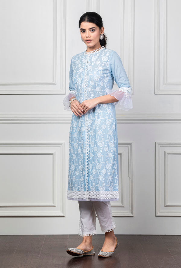 Mulmul Rose Kurta