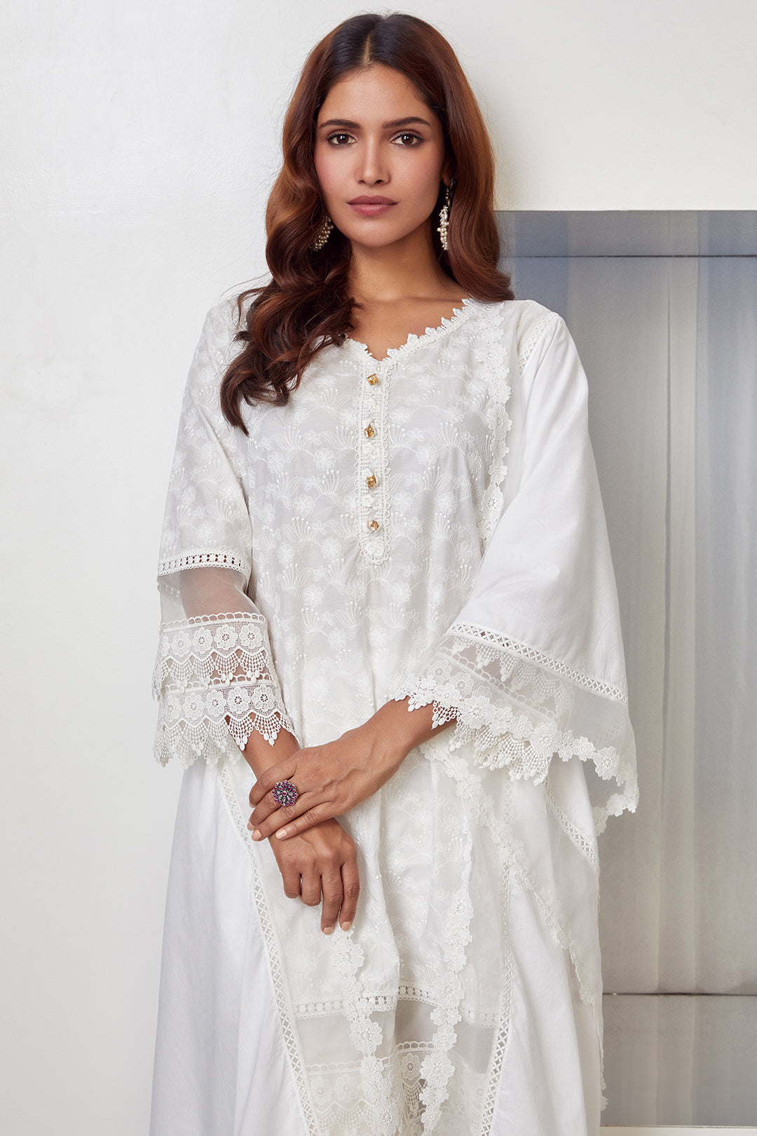 Ivy white kurta