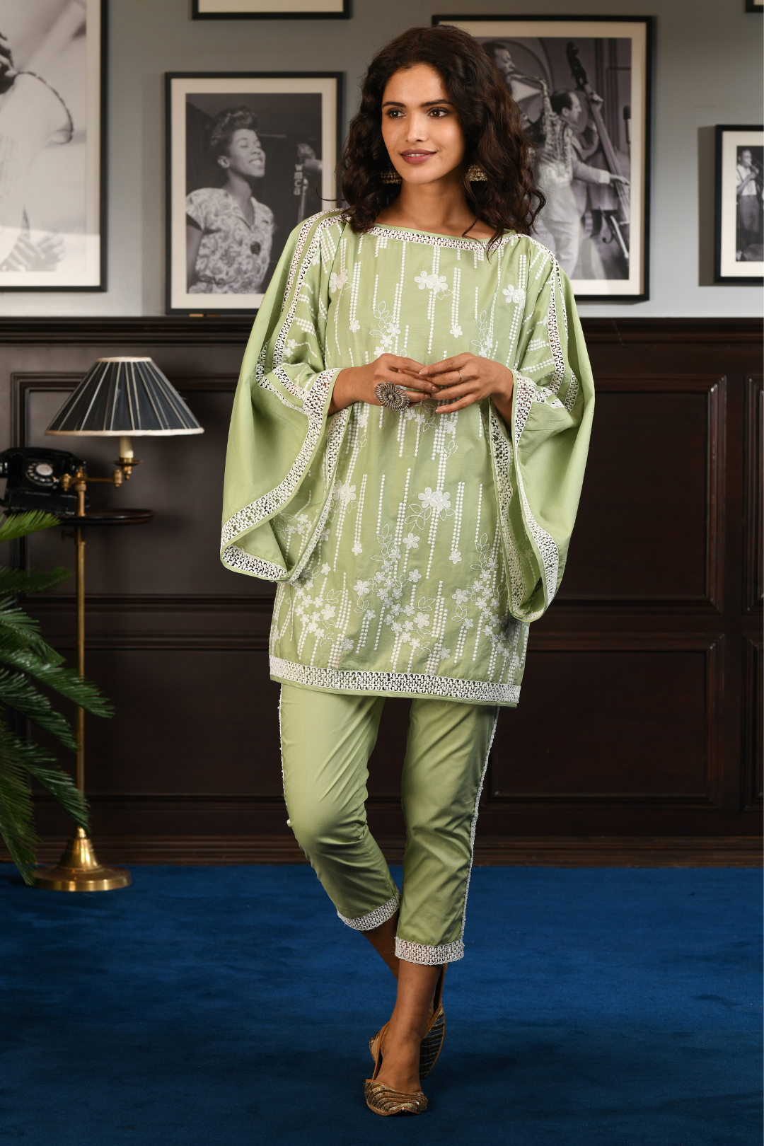 MULMUL COTTON JOYCE KURTA WITH JOYCE PANT