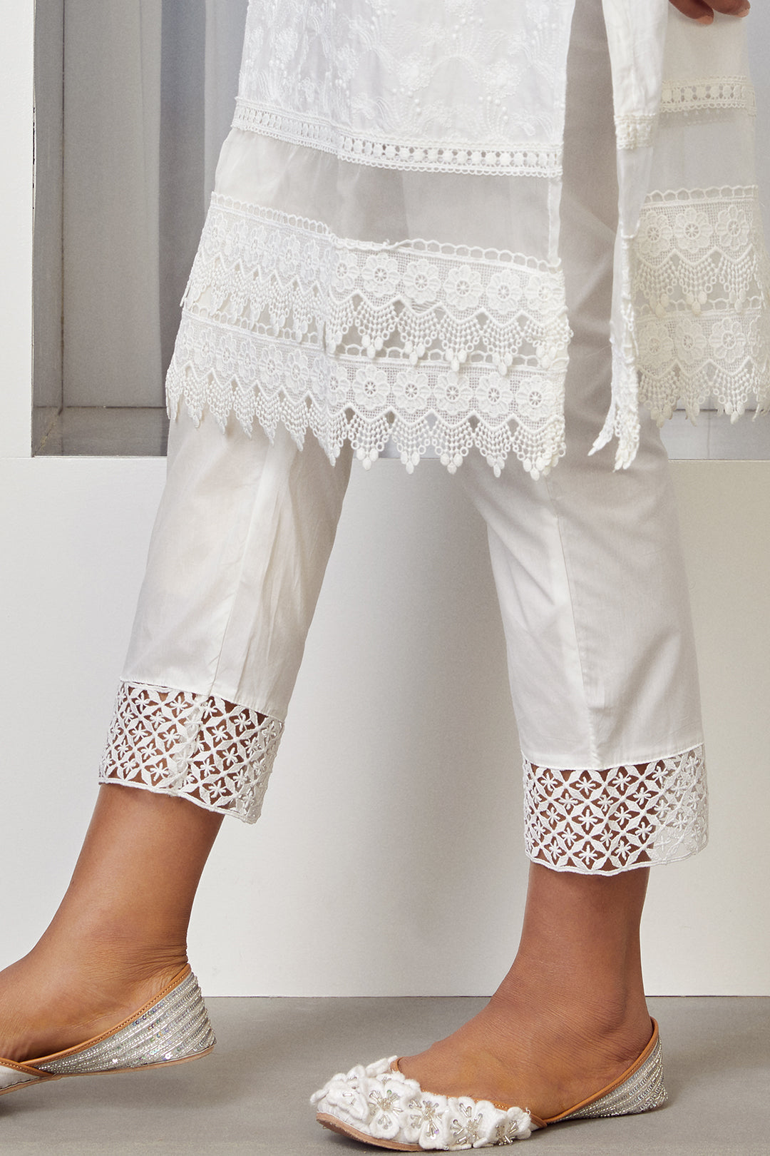 Ivy white kurta